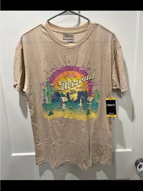 Peanuts Beige Arizona Sunset Graphic Tee